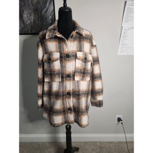 Sanctuary Plaid Button Front Shacket – Women’s XS